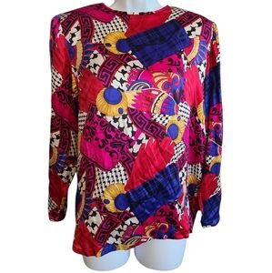 NORDSTROM Town Square Silk Top 8